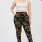 Plus Size French Terry Camo Print Joggers