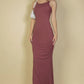 Ribbed Mermaid Hem Camisole Maxi Dress