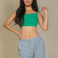 Ribbed Knit Cami Crop Top