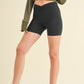 Ruched Waist Biker Shorts