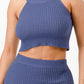 Halter Neck Tank Top And Bodycon Mini Skirt Set