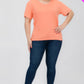 Plus Size Basic Short Sleeve T-shirt