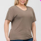 Plus Size Basic Short Sleeve T-shirt