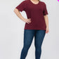 Plus Size Basic Short Sleeve T-shirt