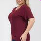 Plus Size Basic Short Sleeve T-shirt