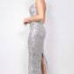 Sequin V-bar Crisscross Tube Dress