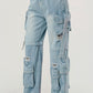 Denim Cargo Jeans