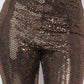 Sequined Fit & Flare Midrise Pants