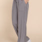 Elastic Waist Tencel Long Pants