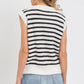 Flower Patch Stripe Knit Top